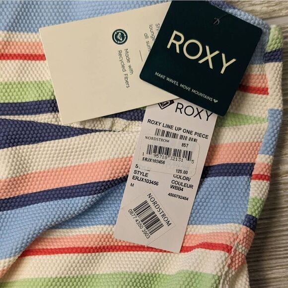 Brand New Roxy Touch of the Rainbow Women’s Medium Multi Color One Piece Suit - Picture 7 of 9